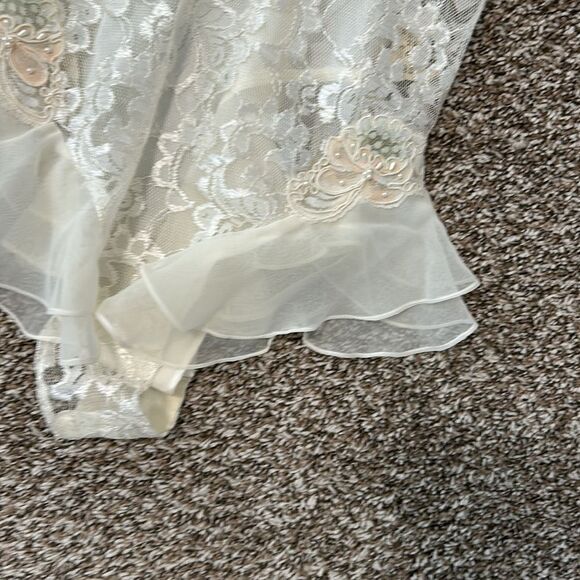 Victoria’s Secret Gold Label Sexy White Wedding Lace Teddy Beads Nightie NWT - Picture 11 of 15